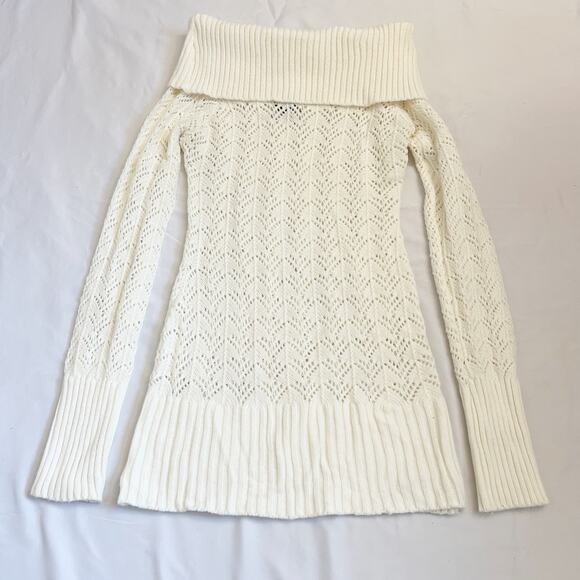 Off The Shoulder Knit Sweater - Picture 1 of 5